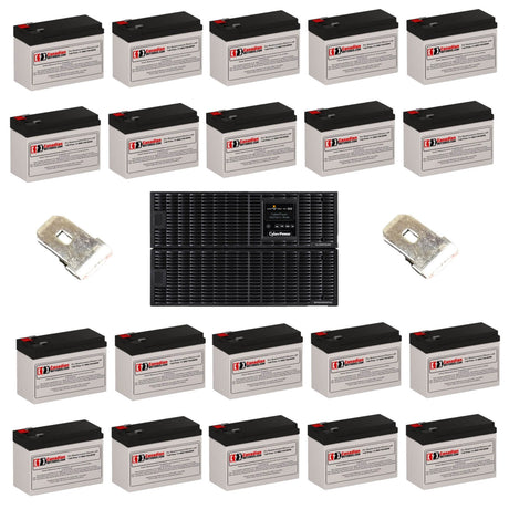 Batteries For Cyberpower Ol10000rt3u UPS, 20 X 12v, 9ah - 108wh UPS Batteries CB Range