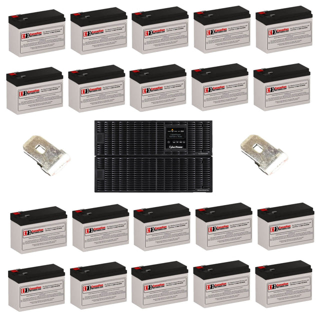 Batteries For Cyberpower Ol10000rt3u UPS, 20 X 12v, 9ah - 108wh UPS Batteries CB Range