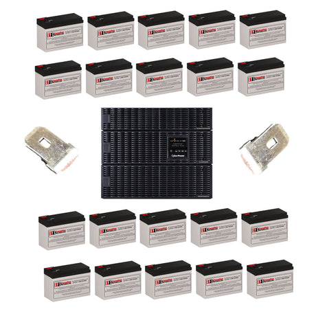 Batteries For Cyberpower Ol10000rt3utf UPS, 20 X 12v, 9ah UPS Batteries CB Range