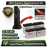 Batteries For Cyberpower Or1500pfcrt2u UPS, 4 X 12v, 7ah - 84wh UPS Batteries CB Range