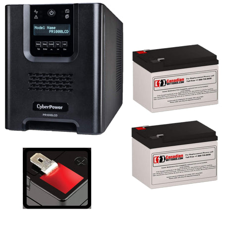 Batteries For Cyberpower Pr1000lcd UPS, 2 X 12v, 12ah - 144wh UPS Batteries CB Range