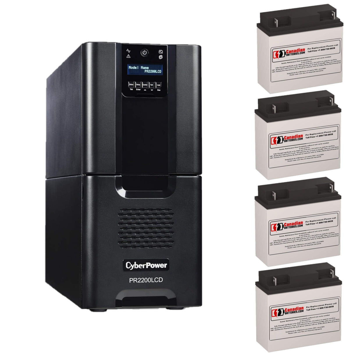 Batteries For Cyberpower Pr2200lcd UPS, 4 X 12v, 18ah - 216wh UPS Batteries CB Range