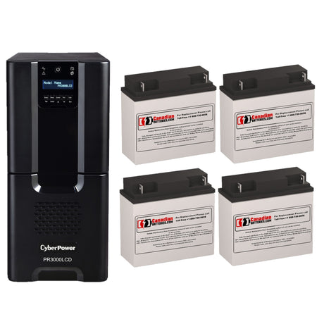 Batteries For Cyberpower Pr3000lcd UPS, 4 X 12v, 18ah - 216wh UPS Batteries CB Range