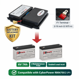 UPS Batteries For Cyberpower Rb0670x2 UPS, 2 X 6v, 7ah - 42wh UPS Batteries CB Range