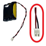 Emergency Light and Exit Sign battery replaces D-AA1000, Reverse version, 3.6V 1000Mah Emergency Lighting BB Generic