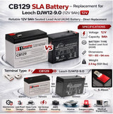 Replacement Leoch DJW12-9.0(12V9.0AH) Sealed Lead Acid Battery Sealed Lead Acid BB Generic