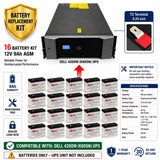 Dell K805N UPS Replacement Battery Kit 12V 9Ah AGM 16 Pack UPS Batteries CB Range