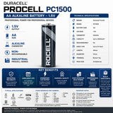 Duracell Aa Procell Alkaline Batteries Model Pc1500 - Non Rechargeable Other Duracell