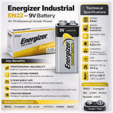 Energizer Industrial 9v Alkaline Battery En22- Non Rechargeable Other Energizer