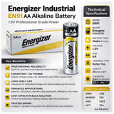 Energizer Aa Industrial En91 Alkaline Battery 1.5v Lr06 Other Energizer