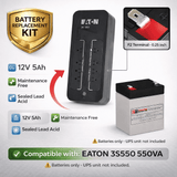 Battery For Eaton 3S550 550VA UPS, 1 X 12v, 5ah UPS Batteries CB Range