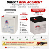 12V, 4.5Ah, replacement battery for Fengri 6-fm-4.5 with F2 terminals Sealed Lead Acid CB Generic