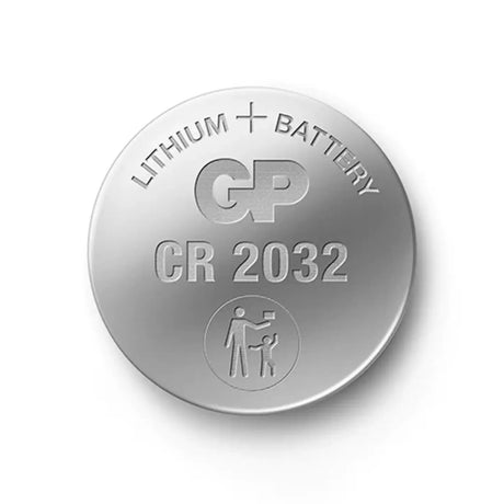GP CR2032 Lithium Coin Battery, 5 Pieces – 3V | High-Performance Power Cell Coin Cell Batteries GP Batteries