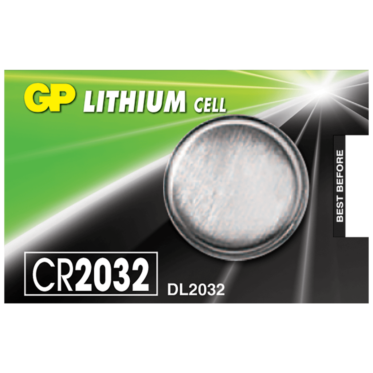 GP CR2032 Lithium Coin Battery, 5 Pieces – 3V | High-Performance Power Cell Coin Cell Batteries GP Batteries