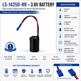 R911277133 Battery For Bosch Rexroth Servo Motor Drive Control Systems 3.6v, 1200mah - 4.32wh Other Batteries BB Generic