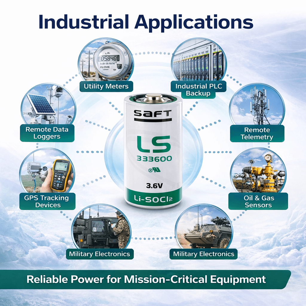 Saft Ls33600 3.6v D Size Lithium Battery 3.6v - Non Rechargeable Saft Batteries Saft Lithium Batteries