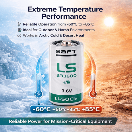 Saft Ls33600 3.6v D Size Lithium Battery 3.6v - Non Rechargeable Saft Batteries Saft Lithium Batteries