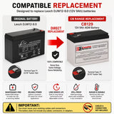 Replacement Leoch DJW12-9.0(12V9.0AH) Sealed Lead Acid Battery Sealed Lead Acid CB Generic