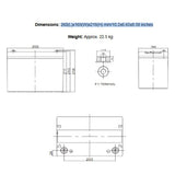 Leoch 6-EVF-80, 12v 80ah Ev/dc Series replacement Sealed Lead Acid Battery Sealed Lead Acid DriveMotion