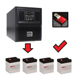 Batteries For Liebert Gxt3-1000mt120 - 1000va/900w UPS, 4 X 12v, 5ah - 60wh UPS Batteries CB Range