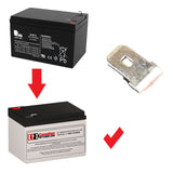 12V, 12Ah, replacement battery for Longway 6fm12 with F2 terminals Sealed Lead Acid CB Generic