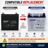 Replacement Battery for Magnavolt SLA12-33 – 12V 35Ah AGM Sealed Lead Acid DriveMotion