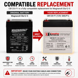 Magnavolt Sla12-5 Replacement Battery 12V 5Ah AGM F1 60Wh Sealed Lead Acid CB Generic
