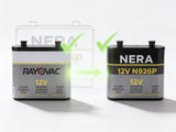 NERA N926P, 12 Volt screw terminal lantern battery (Replaces discontinued Rayovac 926) Alarm System BB Generic