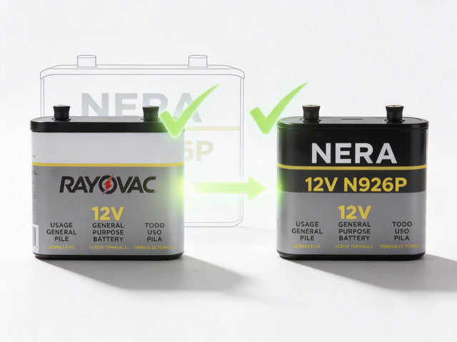 NERA N926P, 12 Volt screw terminal lantern battery (Replaces discontinued Rayovac 926) Alarm System BB Generic