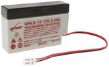 12V, 0.8Ah, battery for AlarmForce Home Alarm Compatible, with J2/JST terminals Sealed Lead Acid CB Generic