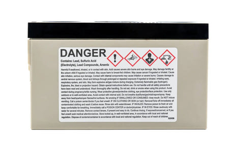 Enersys Genesis NP2-12, 12V 2.0AH Battery with side contacts Sealed Lead Acid Enersys
