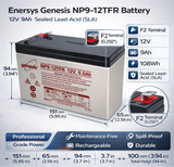 Flame Retardant Case Enersys Genesis Np9-12tfr Battery Sealed Lead Acid (Special) Enersys