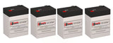 Oneac ON400A-SN Replacement Battery 4 Pack 6V 4.5Ah UPS Batteries CB Range
