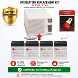 Oneac ON400A-SN Replacement Battery 4 Pack 6V 4.5Ah UPS Batteries CB Range