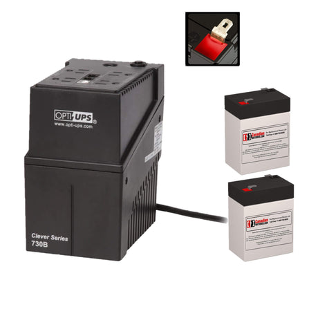 Batteries For Opti-UPS Cs730b UPS, 2 X 6v, 5ah - 30wh UPS Batteries CB Range