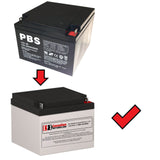 PBS 12V, 26Ah Hour, Replacement 12V-26, Sealed Lead Acid Battery Sealed Lead Acid BB Generic