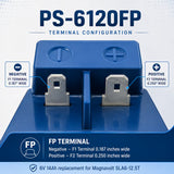 6V, 14Ah, replacement battery for Magnavolt Sla6-12.5t with F2 / F1 terminals Sealed Lead Acid (Special) CB Generic
