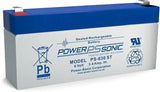 Powersonic 6 Volt 3.5 Amp Hour Sealed Lead Acid Battery replaces Panasonic LC-R063R4P Sealed Lead Acid Power-Sonic
