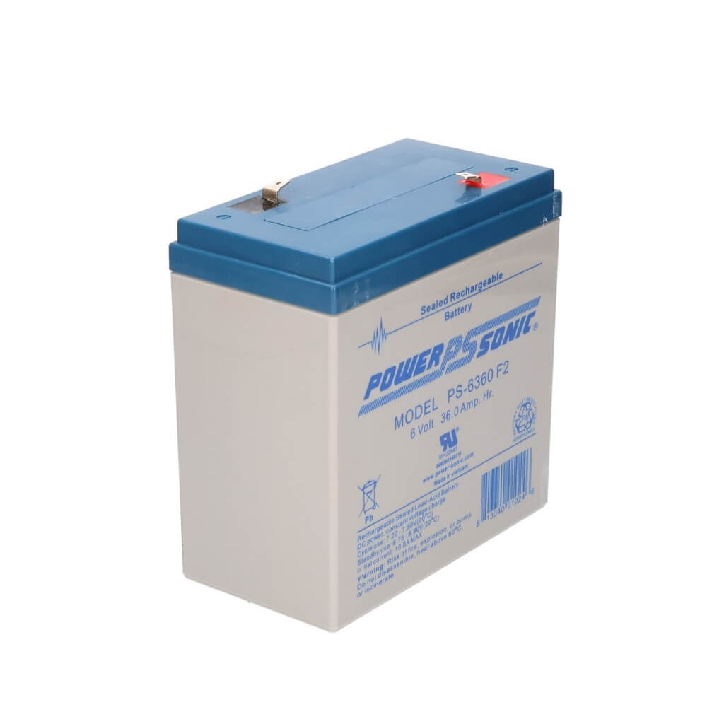 6 Volt 36 Amp Hour Sealed Lead Acid Battery Sealed Lead Acid (Special) Powersonic