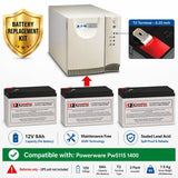 Batteries For Powerware Pw5115 1400 UPS, 3 X 12v, 9ah - 108wh UPS Batteries CB Range