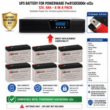 Batteries For Powerware Pw9130l3000r-xl2u UPS, 6 X 12v, 9ah - 108wh UPS Batteries CB Range
