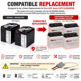 APC SU3000RMI RBC11 Replacement Battery Kit 12V 18Ah 4 Pack UPS Batteries CB Range