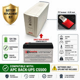Cs500 Battery Replacement For Apc Back UPS, 12V 7Ah UPS Batteries CB Range