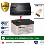 ES350U & ES350 APC Back-UPS ES RBC35 Replacement Battery 12V 3.5Ah AGM UPS Batteries CB Range