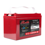 Rolls S12-128AGM-RE 12V 115Ah AGM Deep Cycle Group 31 Battery Sealed Lead Acid (Special) Rolls Battery Engineering