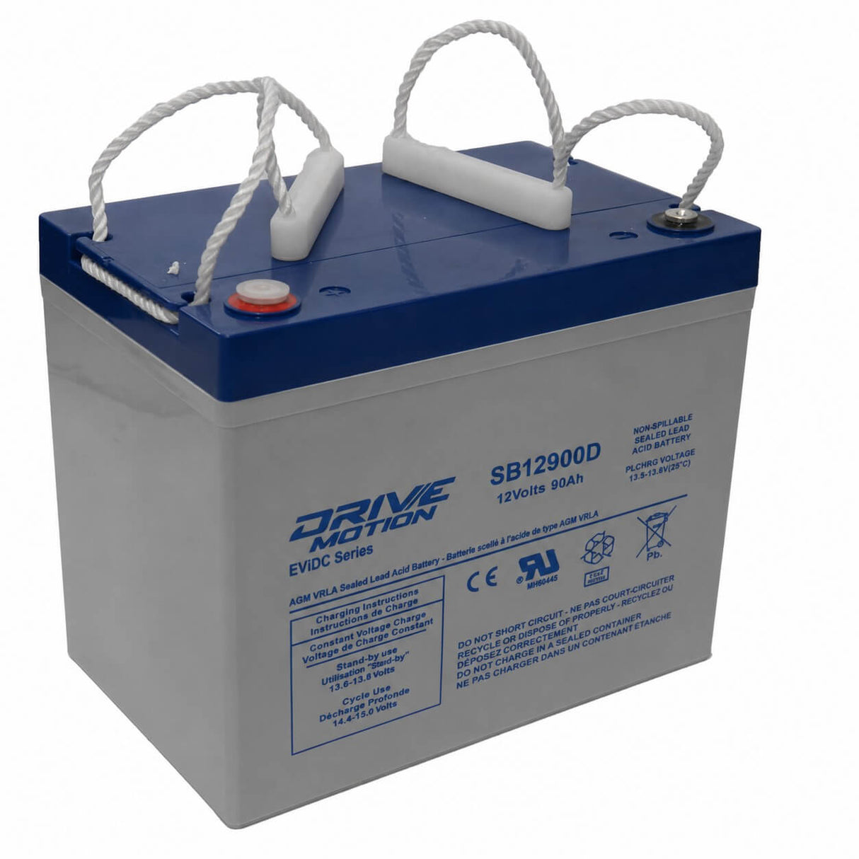 Leoch 6-EVF-80, 12v 90ah Ev/dc Series replacement Sealed Lead Acid Battery Sealed Lead Acid (Special) DriveMotion