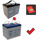 Leoch 6-EVF-80, 12v 90ah Ev/dc Series replacement Sealed Lead Acid Battery Sealed Lead Acid (Special) DriveMotion