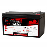 Honda HRX217K6 HZA Lawn Mower Replacement Battery – 12V 3.6Ah AGM SLA F2/T2 Sealed Lead Acid CB Range