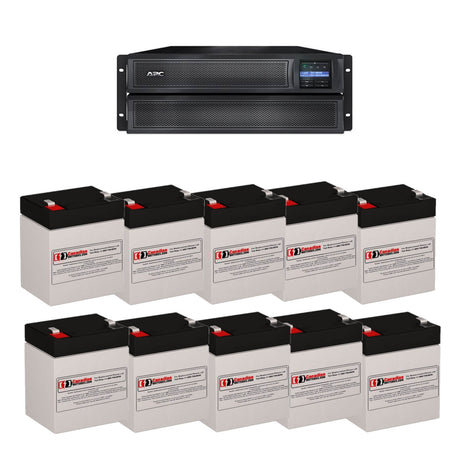 APC Smart-UPS X 3000 LCD (SMX3000HVT) Replacement 10 X 12v 5ah With F2 Terminal UPS Batteries CB Range