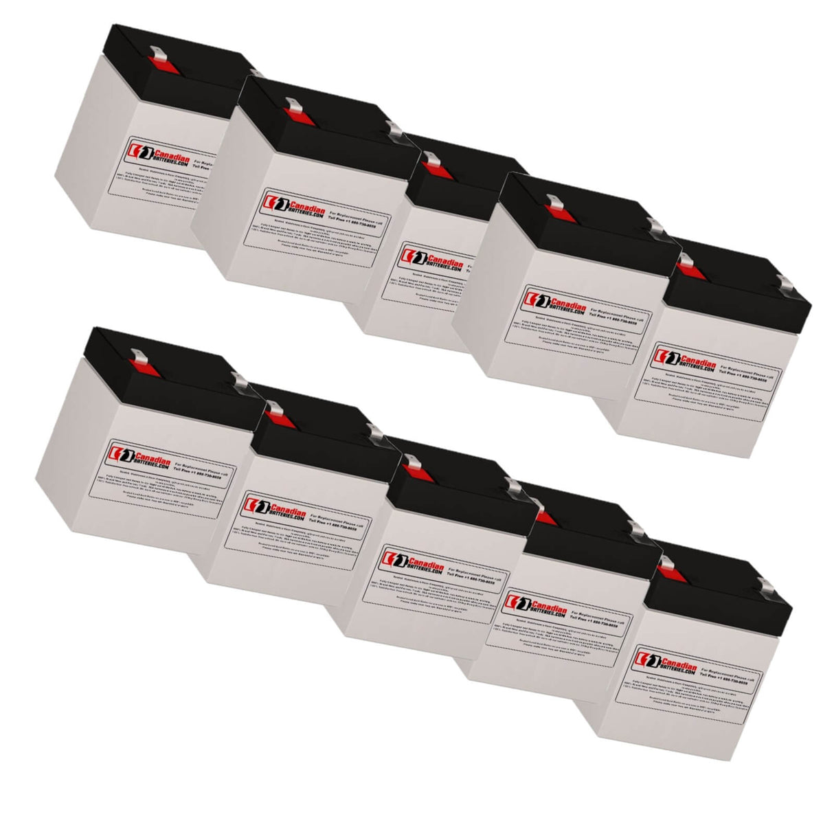 APCRBC143US UPS battery set, 10 X 12v, 5ah - 60wh UPS Batteries CB Range